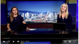 Screenshot from Reno Channel 11 chronic pain talk
